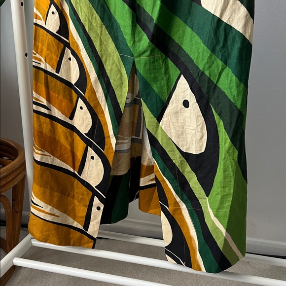 FARM RIO beaded TOUCAN TREE GREEN DRESS XL - Picture 12 of 13